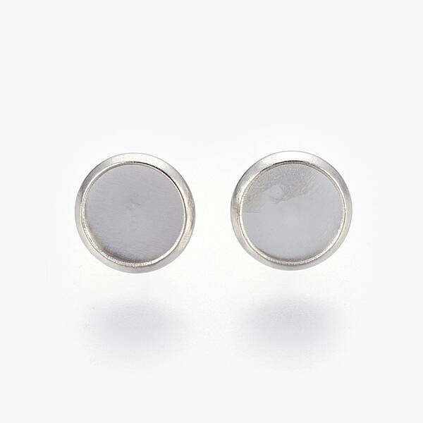 Tarnish Resistant Eco-Friendly 316 Surgical Stainless Steel Stud Earring Settings