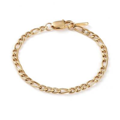 Women's 304 Stainless Steel Figaro Chains