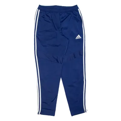 ADIDAS Mens Track Pants Blue Tapered M W30 L30