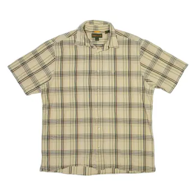 TIMBERLAND Mens Shirt Yellow Check L