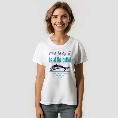 Custom Funny Family Reunion Cruise Ship T-Shirt