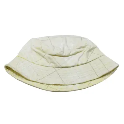 Plaid Bucket Hat Yellow Mens One Size