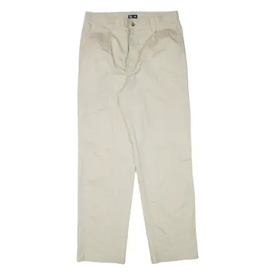 ADIDAS Mens Trousers Beige Regular Tapered W34 L31