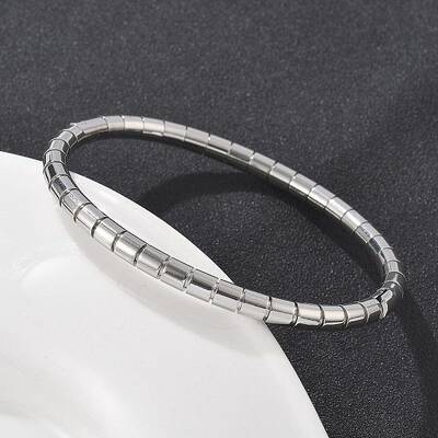 Texture 304 Stainless Steel Bangles for Women
