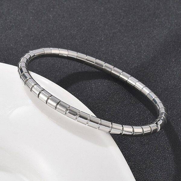 Texture 304 Stainless Steel Bangles for Women