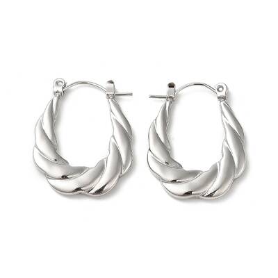 Non-Tarnish 304 Stainless Hoop Earrings