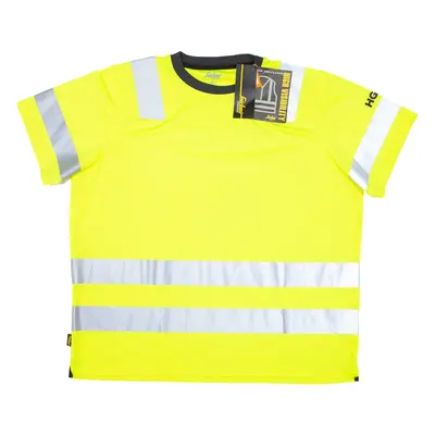 SNICKERS WORKWEAR High Vis Mens T-Shirt Yellow 2XL