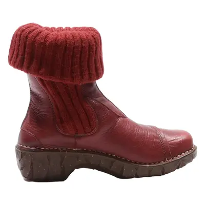 EL NATURALISTA High Boots Maroon Synthetic Womens UK 5