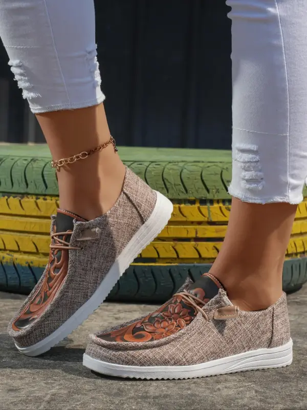 Women's Street Trend Vintage Low Top Slip on Sneakers, Sneakers Women 2024, Casual Comfortable  Flat Sneakers , Round Toe Non...