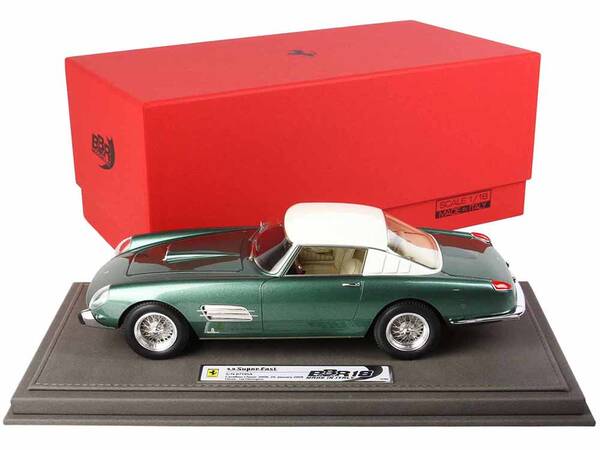 Ferrari Superfast 4.9 S/N 0719SA Green Metallic with White Top Cavallino Classic (2008) with DISPLAY CASE Limited Edition to ...