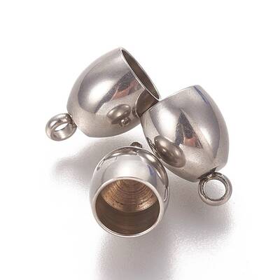 Tarnish Resistant 201 Stainless Steel Cord Ends