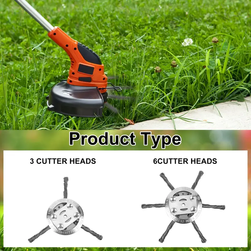[FREE!SHIP] Replacement Head for Wire Trimmer, Universal 5 mm Hole For Electric 25.4mm for Gasoline Diameter 6 Inch Steel Wir...
