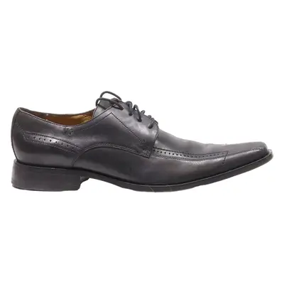 BORELLI Brogue Shoes Black Leather Mens UK 9