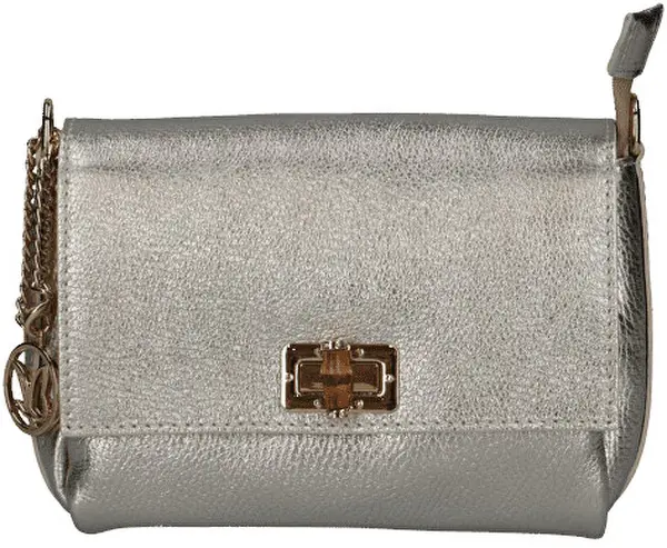 Caprice Borsa A Tracolla In Pelle Da Donna argentata