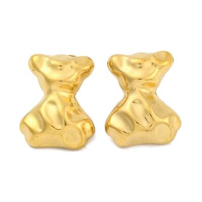 Bowknot Ion Plating(IP) 304 Stainless Steel Stud Earrings