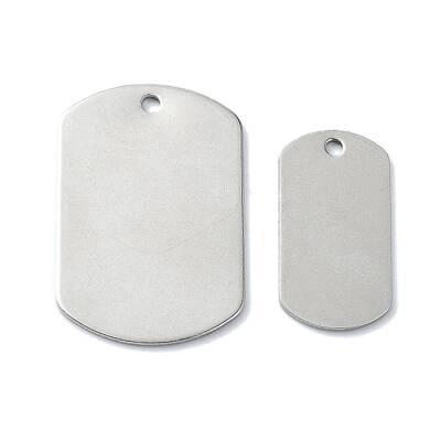 Non-Tarnish 201 Stainless Steel Stamping Blank Tag Pendants