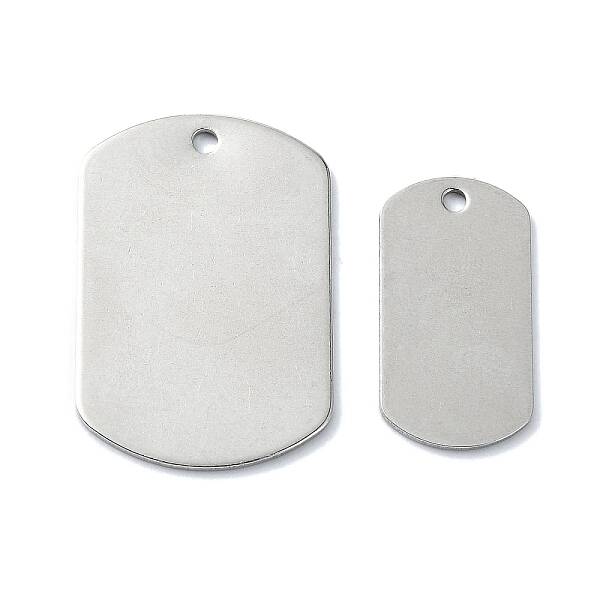 Non-Tarnish 201 Stainless Steel Stamping Blank Tag Pendants