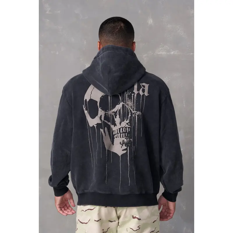 551 - Drippy Skull Hoodie