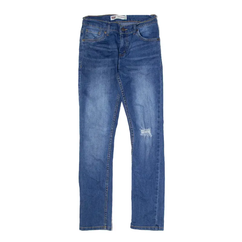 LEVI'S 510 Jeans Skinny Distressed Blue Denim Slim Skinny Boys W24 L27