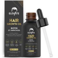 ELEVATE Hair Growth Oil Biotin Plus 5% Minoxidil for Women & Men - Gentle Safe & Effective Formula for Haircare Loss Preventi...