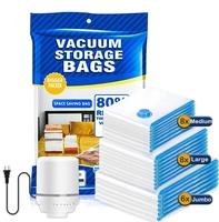 20 Pack Vacuum Storage Bags with Multiple Sizes Hand Pump Electric Air Pump Space Saver Bags, Vacuum Sealed Bags for Comforte...
