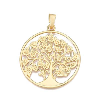 The Tree of Life Rack Plating Alloy Big Pendants