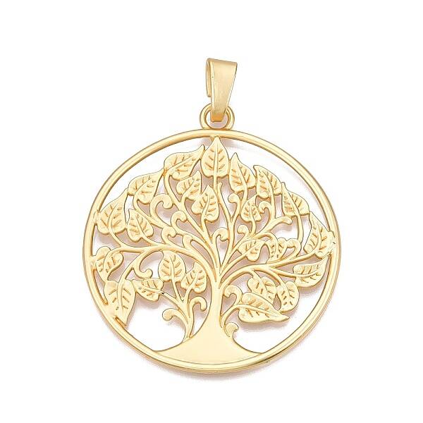 The Tree of Life Rack Plating Alloy Big Pendants