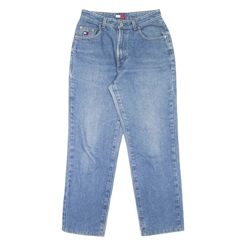 TOMMY HILFIGER Womens Jeans Blue Regular Mom W26 L27