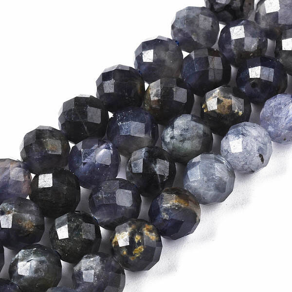 Natural Iolite/Cordierite/Dichroite Beads Strands