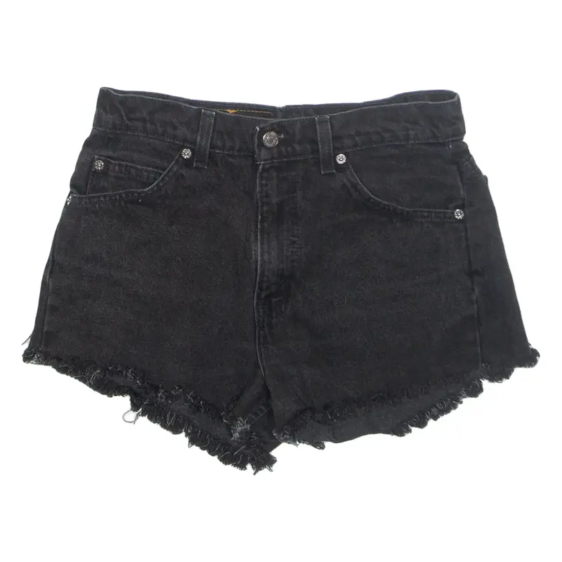 LEVI'S 505 Cut Off Womens Denim Shorts Black M W30