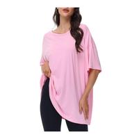Womens Oversized T Shirts Loose Fit Crewneck Short Sleeve Tops Summer Casual Blouse Basic Tee