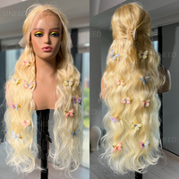 [30“=Only $113] 613 Lace Front Wig Human Hair Blonde Body Wave Wig Human Hair 13x4 HD Frontal Wig 180% Density 613 Frontal ...