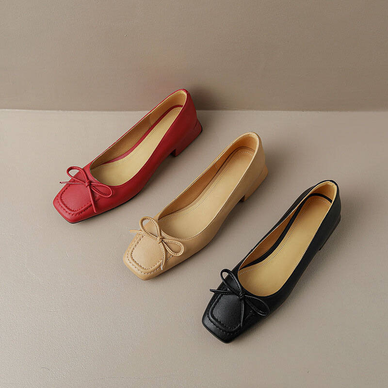 CHIKO Cayetana Square Toe Block Heels Pumps Shoes