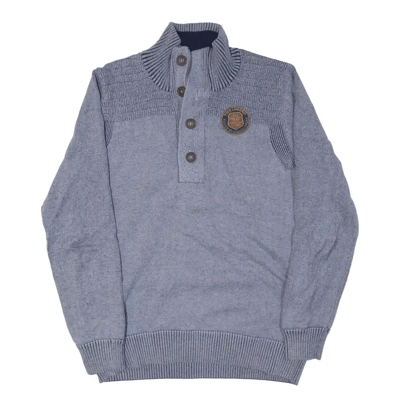 PME LEGEND Air Freighters Jumper Blue Tight Knit 1/4 Zip Mens M