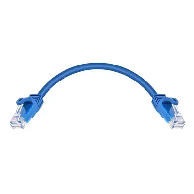9789 Monoprice Cat6 Ethernet Patch Cable FLEXboot Snagless RJ45 Stranded 550MHz UTP Pure Bare Copper 24AWG 0.5ft Blue