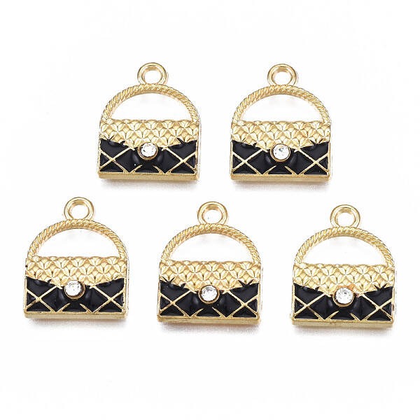 Rack Plating Alloy Enamel Pendants