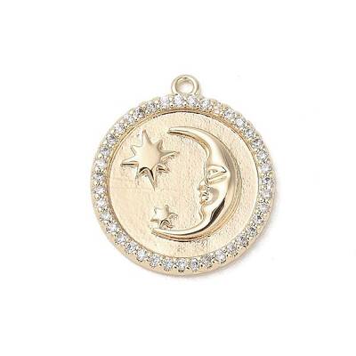 Brass Pendants Pave Shell