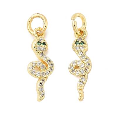 Brass Micro Pave Cubic Zirconia Pendants