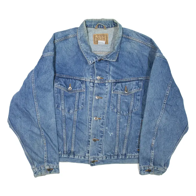 Mens Denim Jacket Blue XL