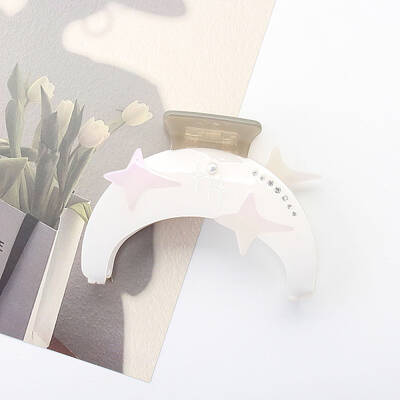 Moon Star Cellulose Acetate Claw Hair Clips