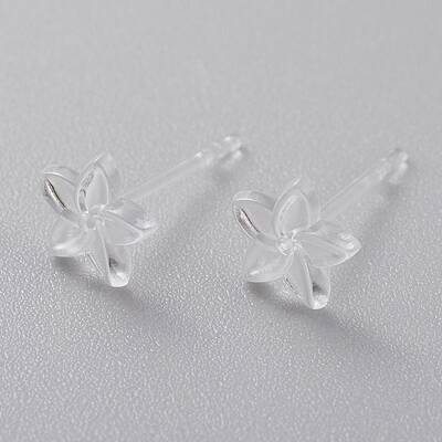 Eco-Friendly Plastic Stud Earrings