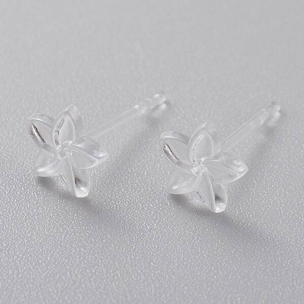 Eco-Friendly Plastic Stud Earrings