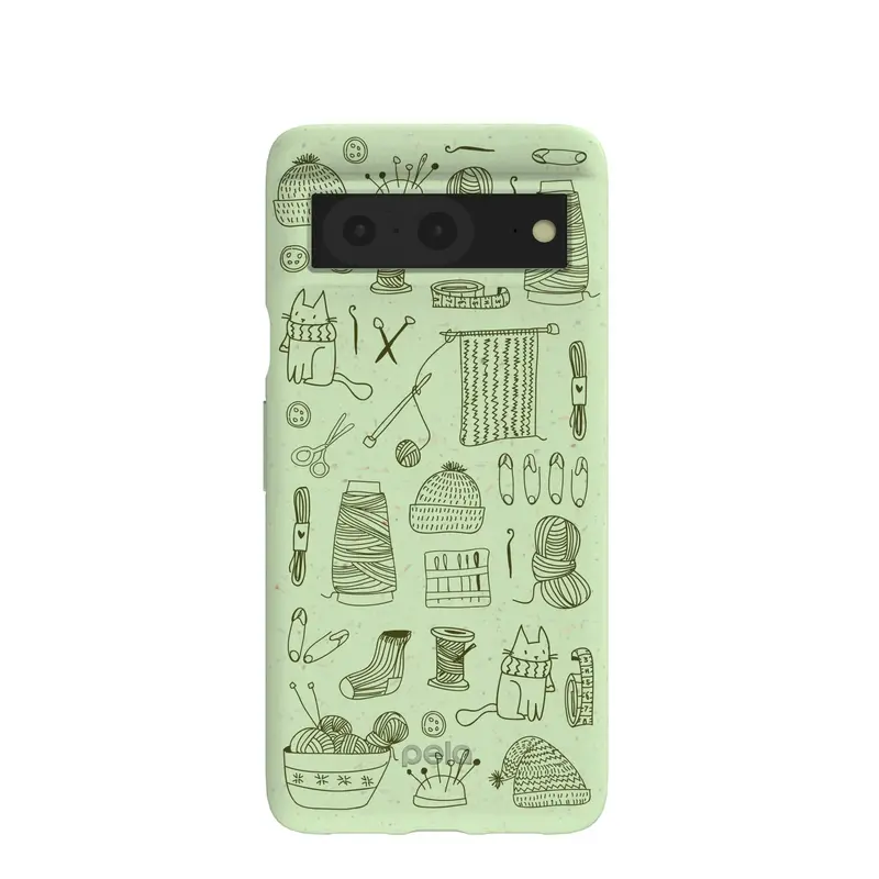 Sage Green Knit Nook Google Pixel 8 Case