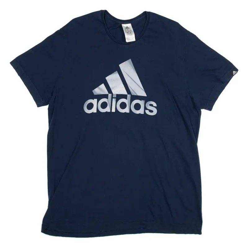 ADIDAS Mens T-Shirt Blue L