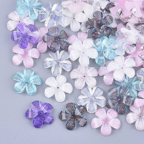 Transparent Resin Bead Caps