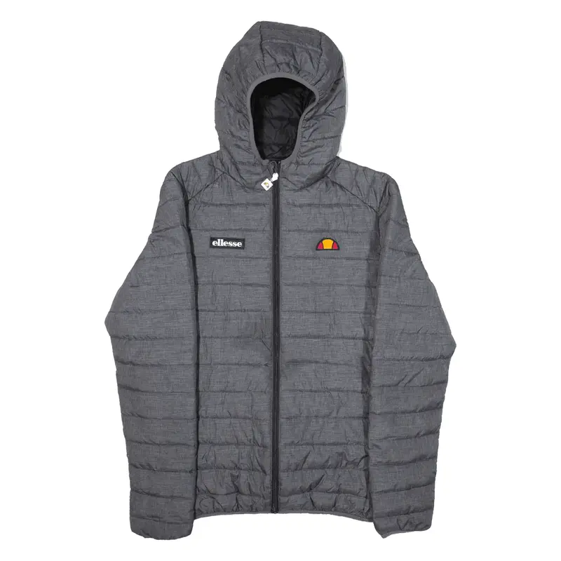 ELLESSE Insulated Puffer Jacket Grey Nylon Womens S