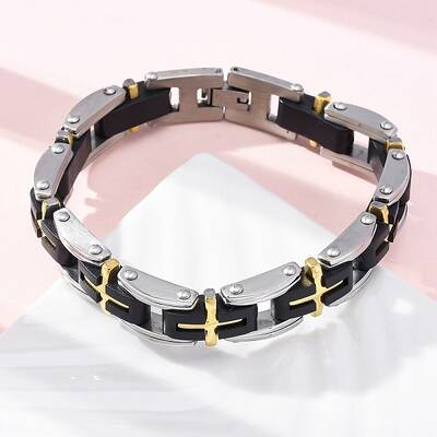 304 Stainless Steel Panther Chain Bracelets for Women Men