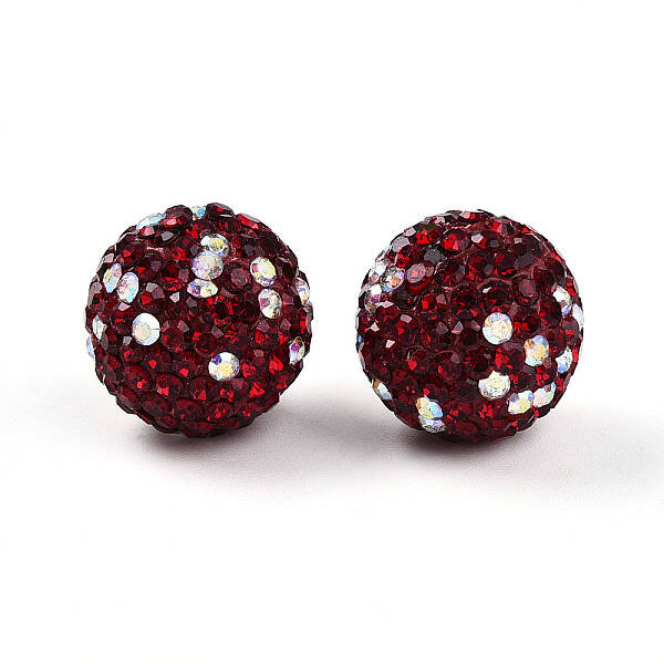 Polymer Clay Pave Rhinestone Beads
