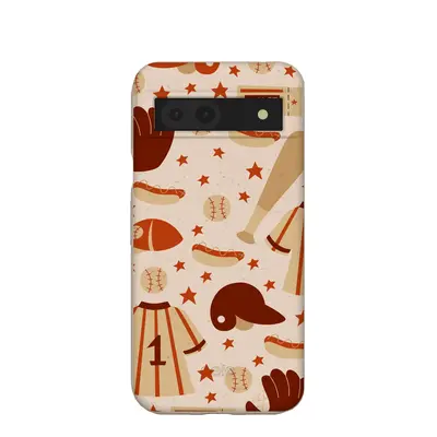 Seashell Sunday Baseball Google Pixel 8a Case