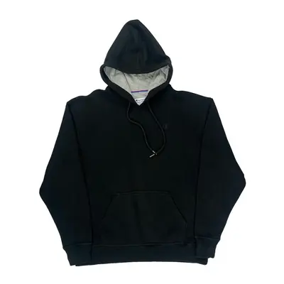 Champion Graphic Hoodie - Large Black Cotton Blend